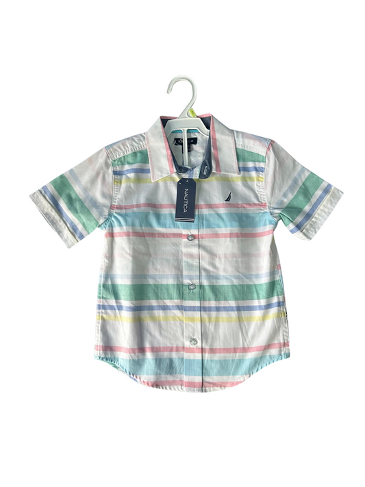 Camisa Nautica Manga corta a rayas niño