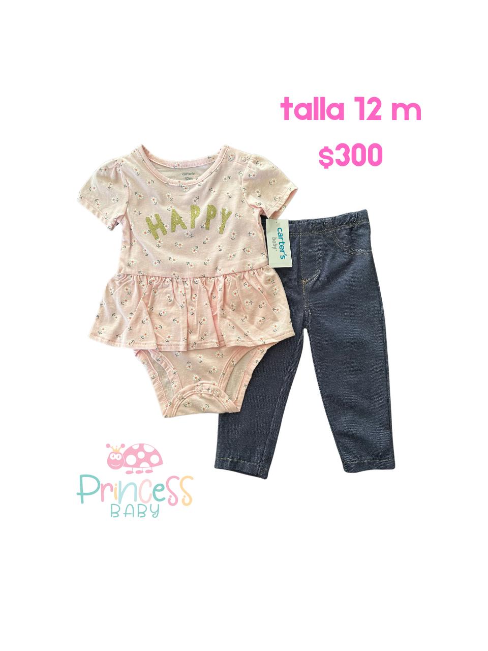 conjunto Carter´s HAPPY niña